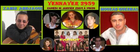 YENNAYER AVEC MOURAD GUERBAS, ZAHIR ABDJAOUI, ZAHIA ET TAFSUT